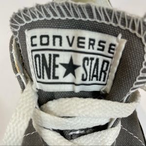 Women’s Gray Converse One Star Shoe 6.5